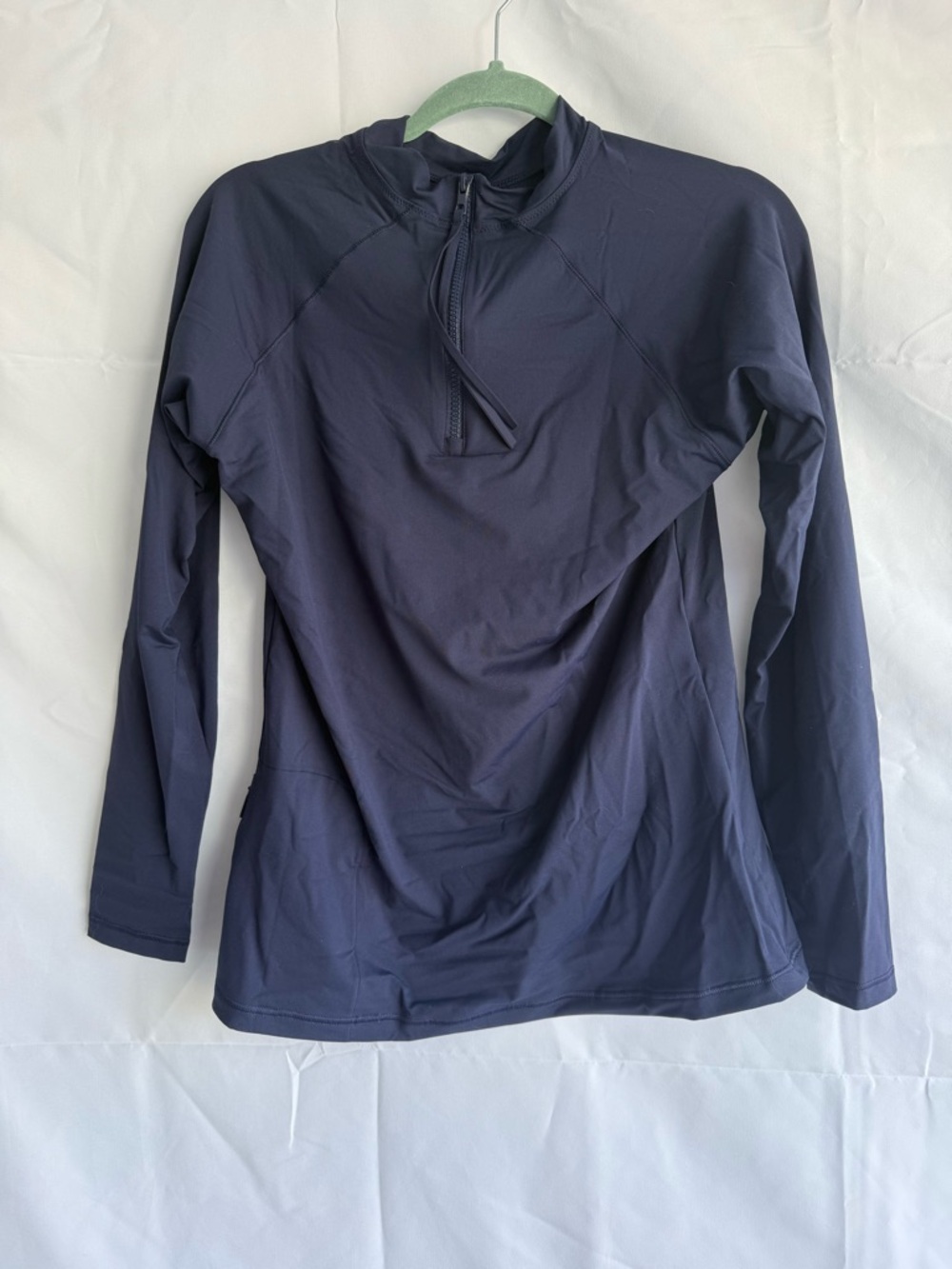 Athleta North Point Rashguard XL Navy Blue Long Sleeve UPF Swim Top NWT